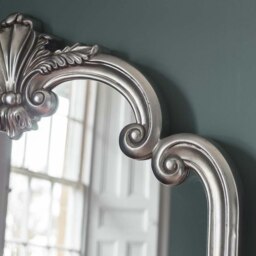 Rackhams Palazzo Full Length Vintage Silver Arched Mirror 184cm x 104cm - Silver - thumbnail 4