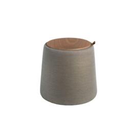 Rackhams Grey fabric pouffe 5073 - thumbnail 3