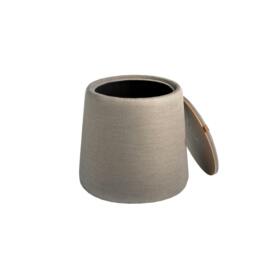 Rackhams Grey fabric pouffe 5073 - thumbnail 5