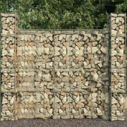 Rackhams Gabion Wall with Cover Galvanised Steel 600x50x200 cm