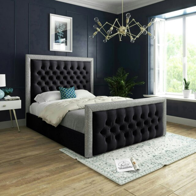 Rackhams Cheltenham Bed - Single - 3ft - Black - image 1