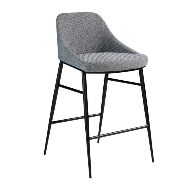 Rackhams Grey Fabric Stool 4103 - image 1
