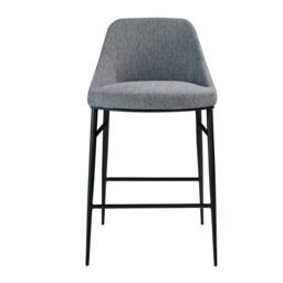 Rackhams Grey Fabric Stool 4103 - thumbnail 2