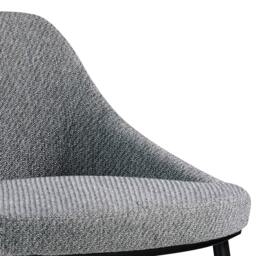 Rackhams Grey Fabric Stool 4103 - thumbnail 5