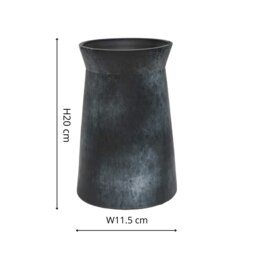 Rackhams Kew Handthrown Vase Basalt - 20cm - thumbnail 6