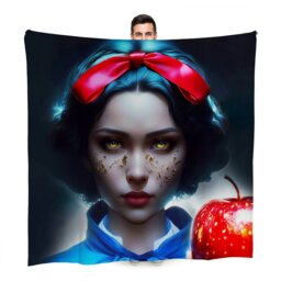 Rackhams White As Snow Fleece Throw - Large Size 150cm x 150cm - thumbnail 2