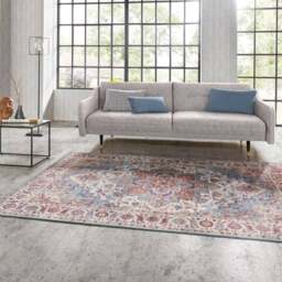 Rackhams Oriental Anthea Blue Rug Medallion Design - 120X160 cm - thumbnail 6