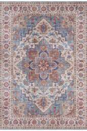 Rackhams Oriental Anthea Blue Rug Medallion Design - 120X160 cm - thumbnail 1