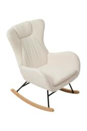 Rackhams White Lambswool Upholstered Rocking Chair - White - One Size - thumbnail 5