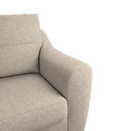 Rackhams Baxter Tufted Fabric 3 Seater Sofa - Charcoal - thumbnail 5