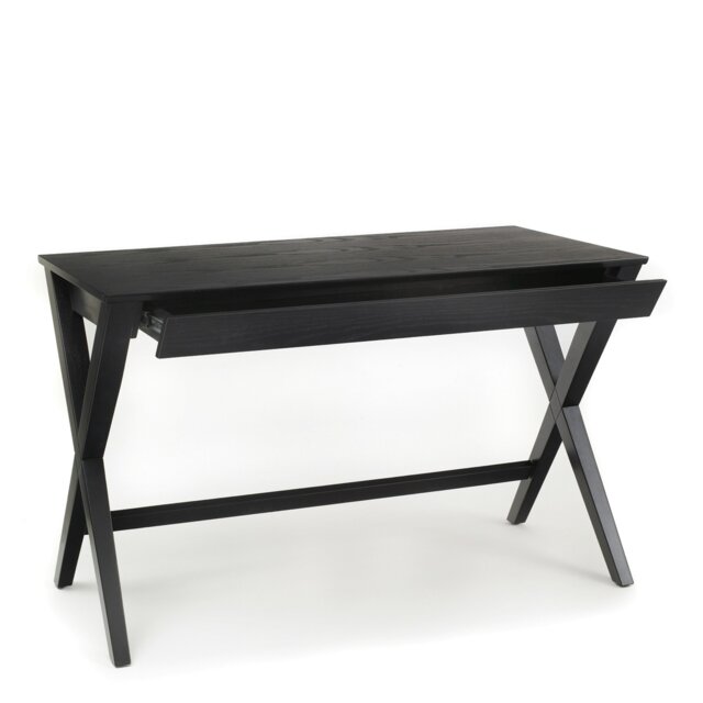 Rackhams Writex Desk 1 Drawer in Black - 1 - Black - 60 - image 1