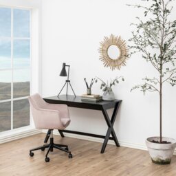 Rackhams Writex Desk 1 Drawer in Black - 1 - Black - 60 - thumbnail 4