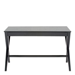 Rackhams Writex Desk 1 Drawer in Black - 1 - Black - 60 - thumbnail 2