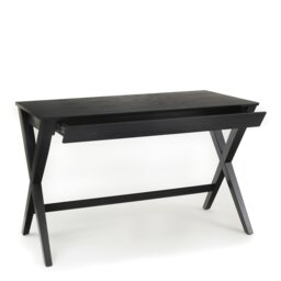 Rackhams Writex Desk 1 Drawer in Black - 1 - Black - 60 - thumbnail 1