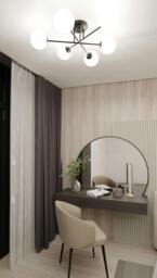 Rackhams ROMA Ceiling lamp  6 x E14 Black with White Shade - thumbnail 3