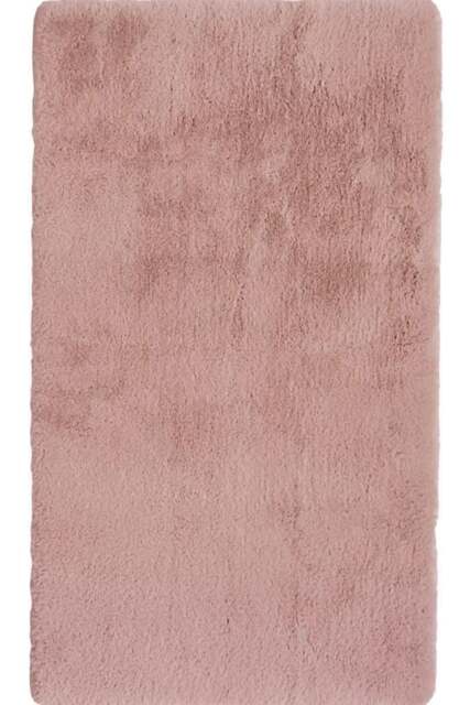 Rackhams Luxury Fur Pink Shaggy Rug – Ultra-Soft Geometric - 70X120 cm - image 1