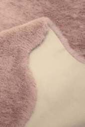 Rackhams Luxury Fur Pink Shaggy Rug – Ultra-Soft Geometric - 70X120 cm - thumbnail 3