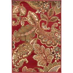 Rackhams Riley-Vintage Red Brown Green Traditional Boho Rug - 120 x 160 cm - thumbnail 2
