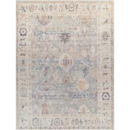 Rackhams Becki Owens Marlene-Vintage Blue Grey Traditional Vintage Boho Rug - 198 x 275 cm - thumbnail 2