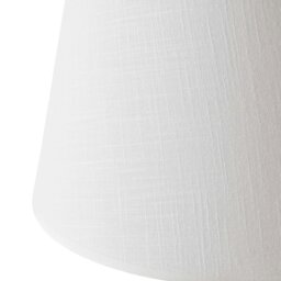 Rackhams Traditional Matte Black Table Lamp with Barley Twist Base and White Linen Shade - thumbnail 4