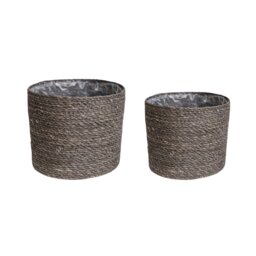 Rackhams Theo Rim Basket Set of 2 - Grey Rim - thumbnail 3