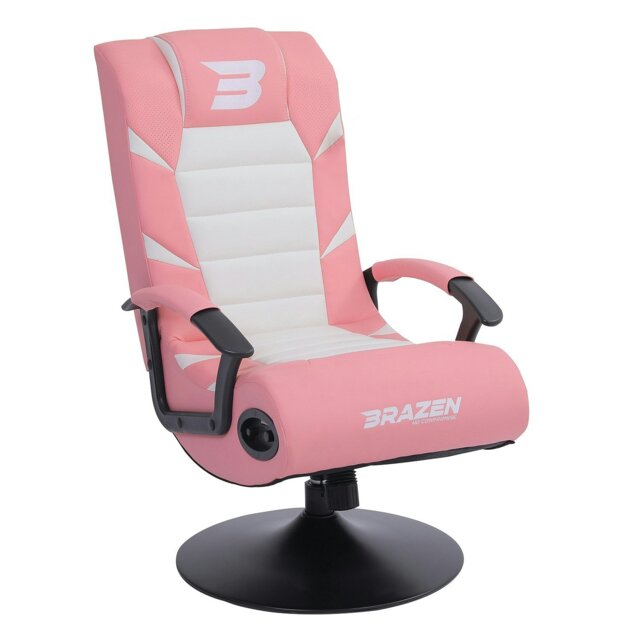 Rackhams Pride 2.1 Bluetooth Surround Sound Gaming Chair - Pink - PU - Sound Chair - image 1