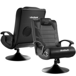 Rackhams Pride 2.1 Bluetooth Surround Sound Gaming Chair - Pink - PU - Sound Chair - thumbnail 3