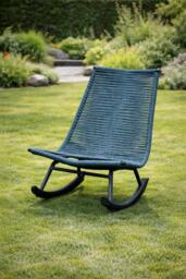 Rackhams Jade Rocking Chairs Set - Ergonomic Garden Rocking Chairs with Side Table - thumbnail 2