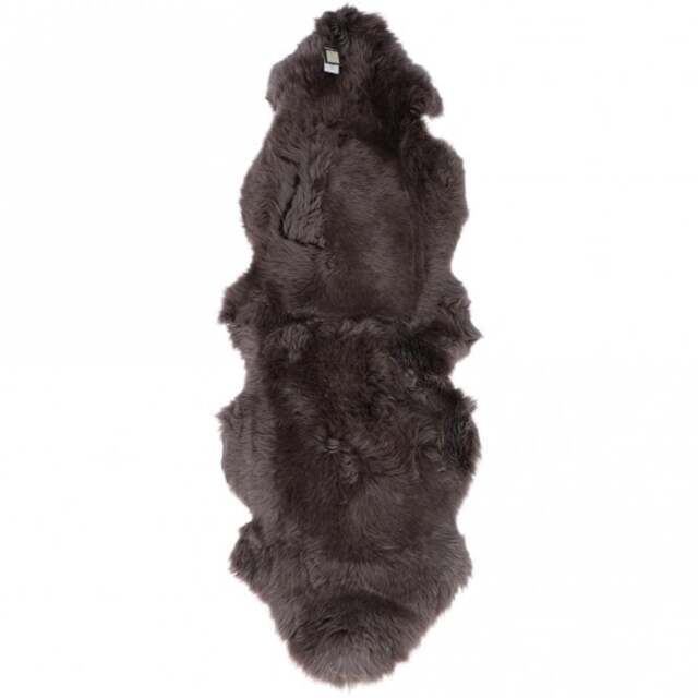Rackhams Double Australian Sheepskin Rug - Double - Sheepskin - Mink - image 1