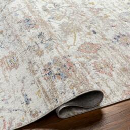 Rackhams Lavadora-Washable Grey Brown Blue Traditional Vintage Boho Rug - 80 x 220 cm - thumbnail 5