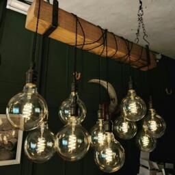 Rackhams Rustic Beam Glow – Made to Measure Wooden Chandelier - 6 bulb holders/80cm long - thumbnail 5