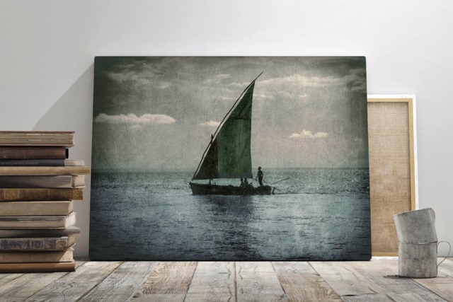 Rackhams Twilight Fishing - Framed Print 16 x 12 inch - image 1
