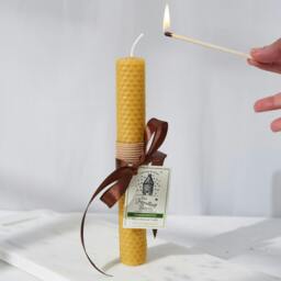 Rackhams Beeswax Sandalwood Candle - thumbnail 3