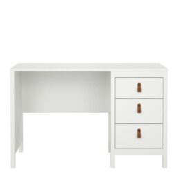 Rackhams Barcelona Desk 3 drawers White - White - 48 - 76.5 - thumbnail 2