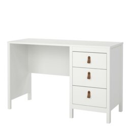 Rackhams Barcelona Desk 3 drawers White - White - 48 - 76.5 - thumbnail 3