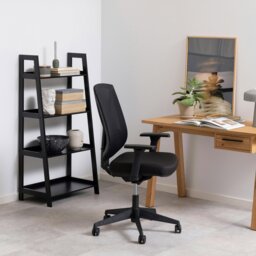 Rackhams Wally Bookcase with 4 Shelves in Black - 1 - Black - Wood - thumbnail 4