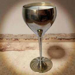 Rackhams Repurposed Vintage Golden Goblet Candles - Tapered - Honey & Molten Amber - thumbnail 5