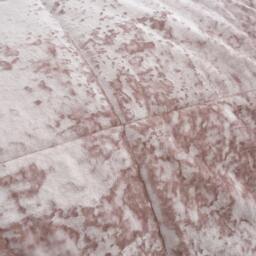 Rackhams Crushed Velvet Bedspread - Pink - 220x220cm - thumbnail 2