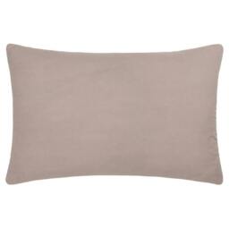 Rackhams Rennes Embroidered Cushion Cover - Taupe - 60cm x 40cm - Taupe - 100% Cotton - thumbnail 2