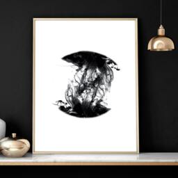 Rackhams Minimalistic wall art - set of 3 wall art prints - A2 16.54 x 23.39 in / 42 x 59.4 cm - Satin Photo paper 280 gsm - Oak Frame - thumbnail 3