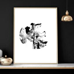 Rackhams Minimalistic wall art - set of 3 wall art prints - A2 16.54 x 23.39 in / 42 x 59.4 cm - Satin Photo paper 280 gsm - Oak Frame - thumbnail 5