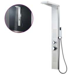 Rackhams Shower Panel System Stainless Steel Square - thumbnail 2