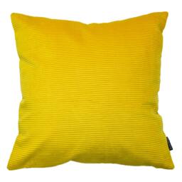 Rackhams Munich Reversible Corduroy Cushion Cover - Ceylon Yellow - One Size - Ceylon Yellow - 87% Polyester/13% Polyamide