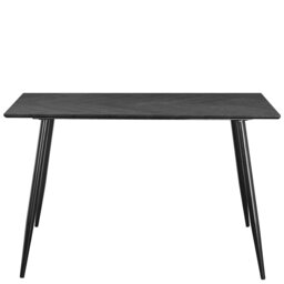 Rackhams Monza Table 120 Fishbone GreyoakBlack120x80x76cm - Grey - thumbnail 2