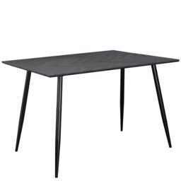 Rackhams Monza Table 120 Fishbone GreyoakBlack120x80x76cm - Grey - thumbnail 1