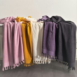 Rackhams Orla Turkish Cotton Bath Sheet - Lilac - thumbnail 5