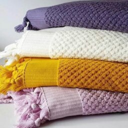 Rackhams Orla Turkish Cotton Bath Sheet - Lilac - thumbnail 6