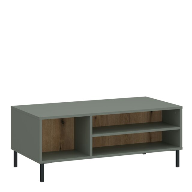 Rackhams Darwin Coffee Table in Green/Oak - Green/Oak - Green - 60 - image 1