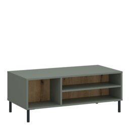 Rackhams Darwin Coffee Table in Green/Oak - Green/Oak - Green - 60