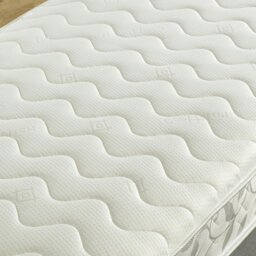 "Rackhams Close Wave Hybrid Mattress - 8"" Deep, Memory Foam Comfort Layer - White - 1 - 2ft6 Shorty Small Single Mattress (75cm x 175cm)" - thumbnail 4